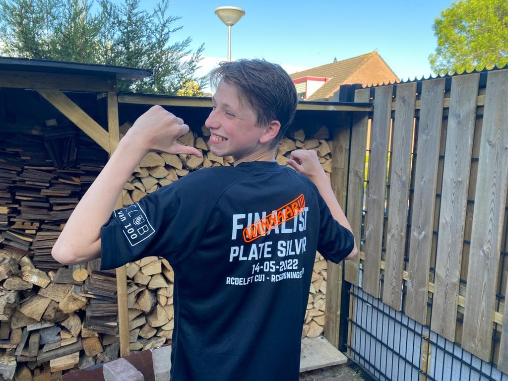 Kampioensshirts voor de Cubs als blijvende herinnering.